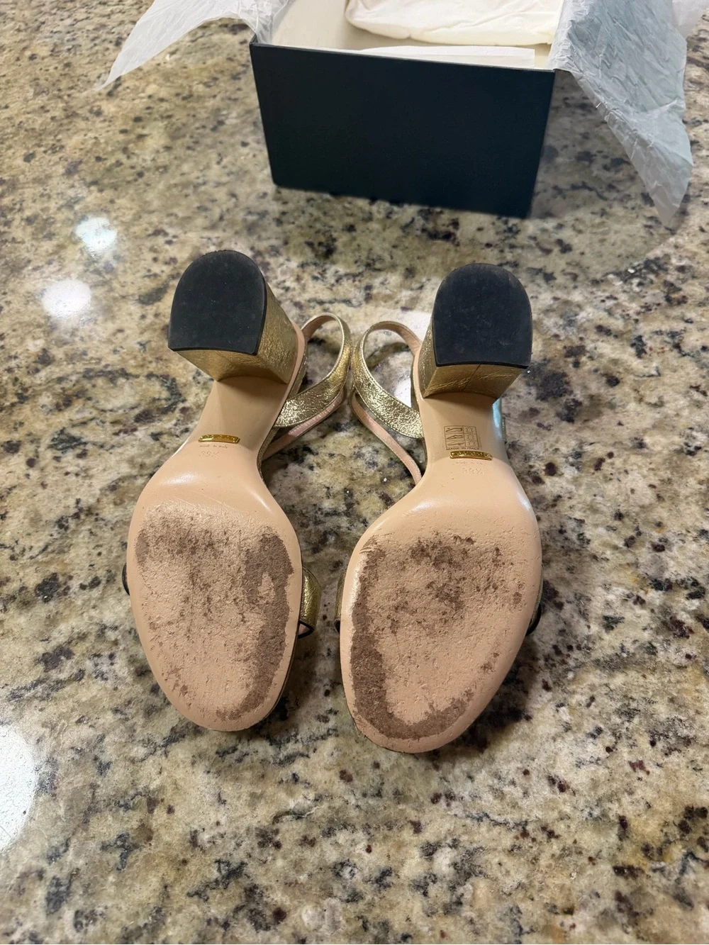 Gucci Marmot Block Heel Sandals